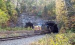 CSX 5439 emerging from the west portal of the State Line Tunnnel